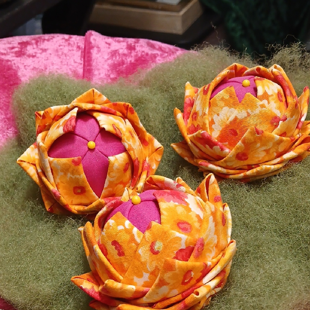 Handcrafted Floral Fabric Lotus